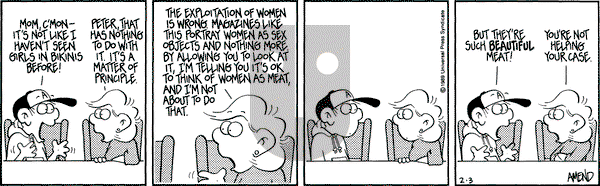 FoxTrot on Friday February 3, 1989 Comic Strip