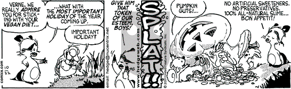 Over the Hedge on Monday October 22, 2001 Comic Strip