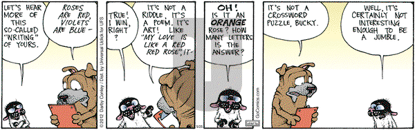 Get Fuzzy on Friday May 25, 2012 Comic Strip