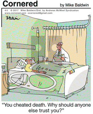Cornered on Wednesday April 5, 2017 Comic Strip