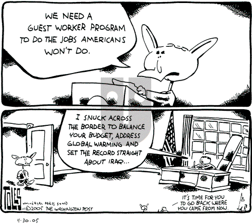 Tom Toles on Wednesday November 30, 2005 Comic Strip