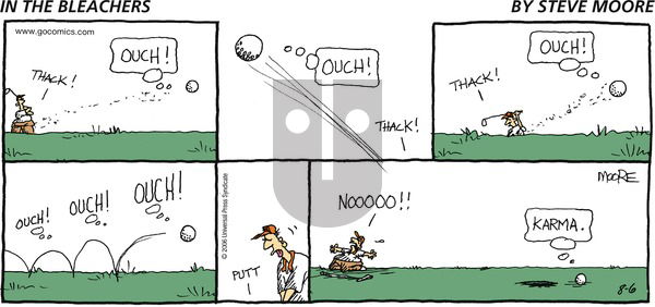 In the Bleachers on Sunday August 6, 2006 Comic Strip