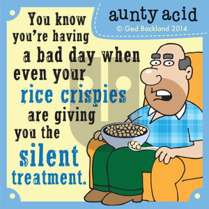 Aunty Acid on Saturday October 11, 2014 Comic Strip