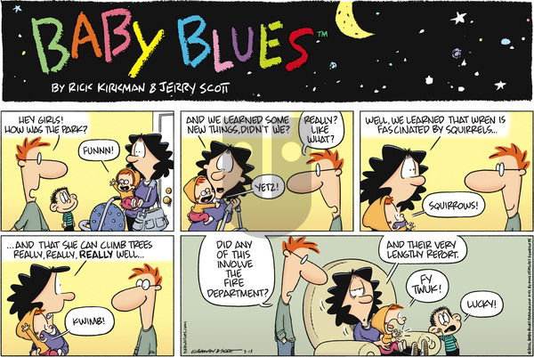 Baby Blues on Sunday March 13, 2016 Comic Strip