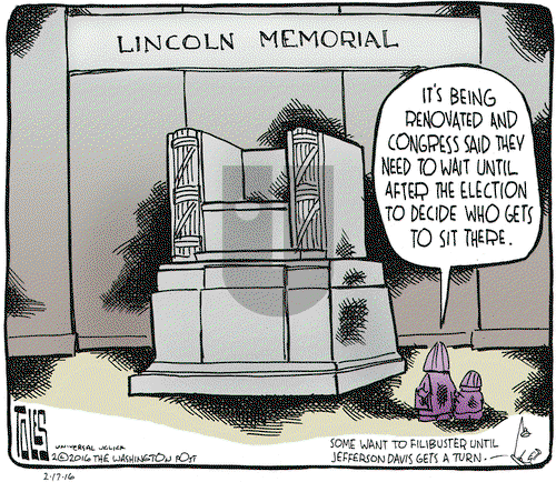 Tom Toles on Wednesday February 17, 2016 Comic Strip
