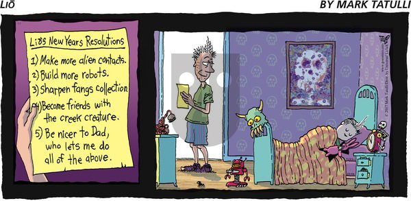 Lio on Sunday January 1, 2017 Comic Strip