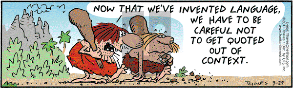 Frank and Ernest on Tuesday March 29, 2011 Comic Strip