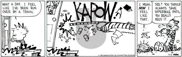 Calvin and Hobbes on Monday September 13, 1993 Comic Strip