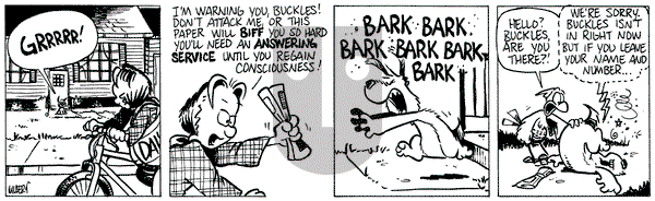Buckles - Monday March 31, 2025 Comic Strip