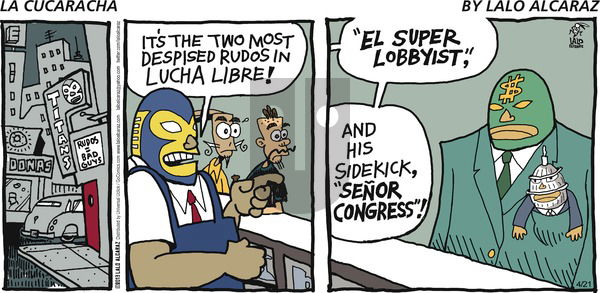 La Cucaracha on Sunday April 21, 2013 Comic Strip