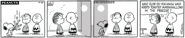 Peanuts on Saturday August 23, 1969 Comic Strip