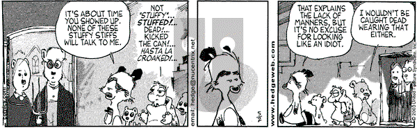 Over the Hedge on Sunday October 26, 2003 Comic Strip