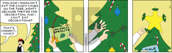 Nancy - Friday December 17, 2021 Comic Strip