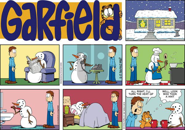 Garfield - Sunday February 5, 2012 Comic Strip