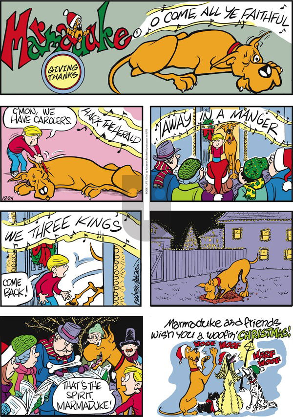 Marmaduke on Sunday December 24, 2017 Comic Strip