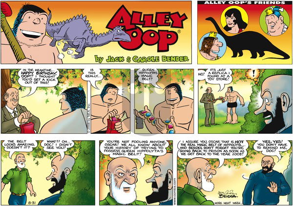 Alley Oop - Sunday August 31, 2008 Comic Strip