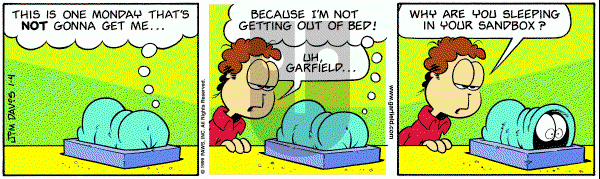 Garfield on Monday January 4, 1999 Comic Strip