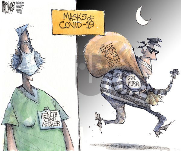 Matt Davies on Sunday March 22, 2020 Comic Strip