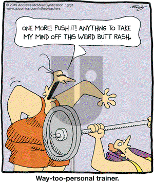 In the Bleachers on Thursday October 31, 2019 Comic Strip