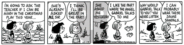 Peanuts on Monday December 17, 1984 Comic Strip