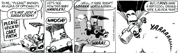 Over the Hedge on Thursday September 19, 1996 Comic Strip