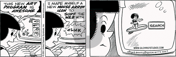 Nancy on Tuesday August 7, 2001 Comic Strip