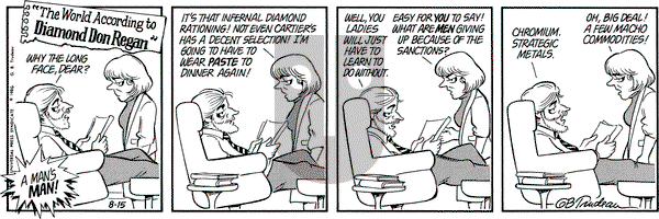 Doonesbury on Friday August 15, 1986 Comic Strip