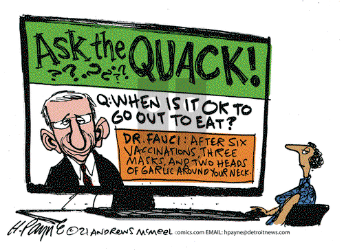 Henry Payne on Friday April 23, 2021 Comic Strip