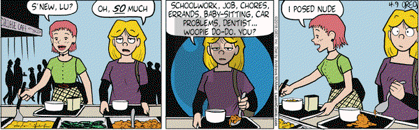 Luann on Monday April 9, 2018 Comic Strip
