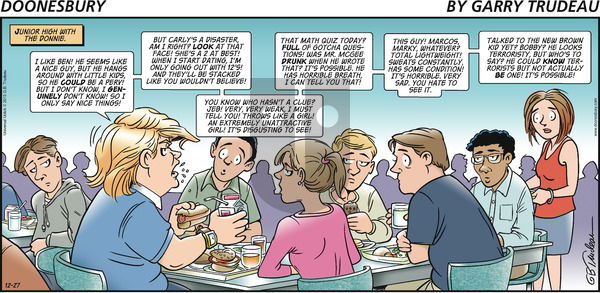 Doonesbury on Sunday December 27, 2015 Comic Strip