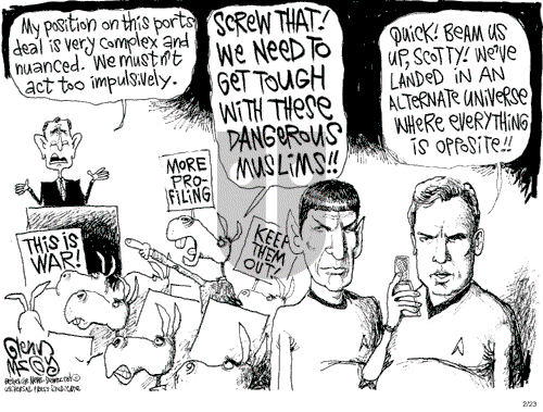 Glenn McCoy on Thursday February 23, 2006 Comic Strip