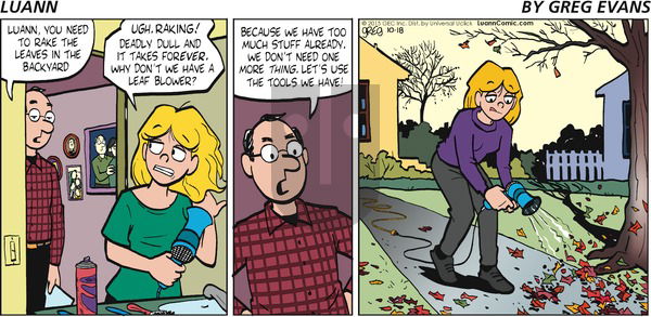 Luann on Sunday October 18, 2015 Comic Strip