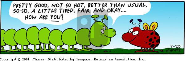 Frank and Ernest on Friday July 20, 2001 Comic Strip