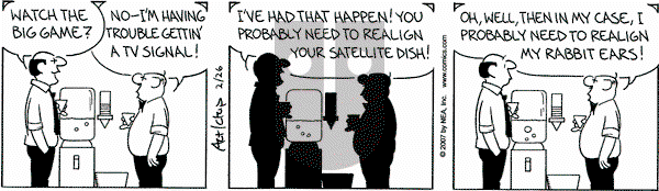 The Born Loser on Monday February 26, 2007 Comic Strip