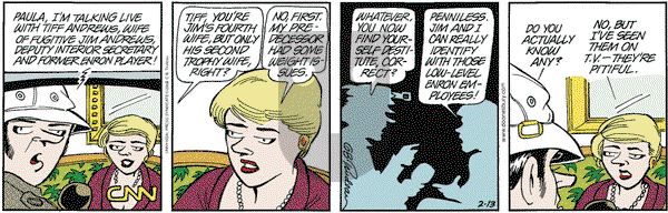 Doonesbury on Wednesday February 13, 2002 Comic Strip