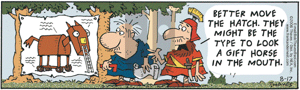 Frank and Ernest on Friday August 25, 2006 Comic Strip