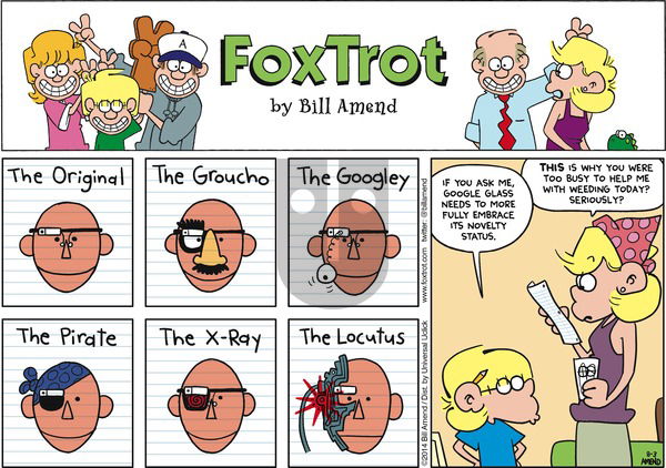 FoxTrot - Sunday August 3, 2014 Comic Strip
