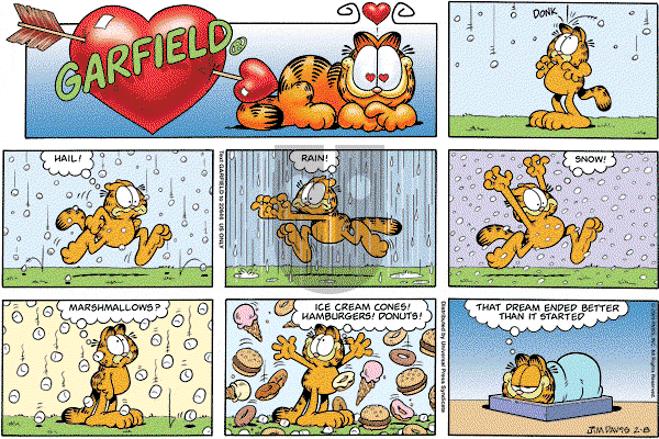 Garfield - Sunday February 8, 2009 Comic Strip