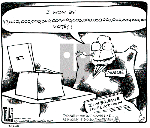 Tom Toles on Tuesday July 29, 2008 Comic Strip