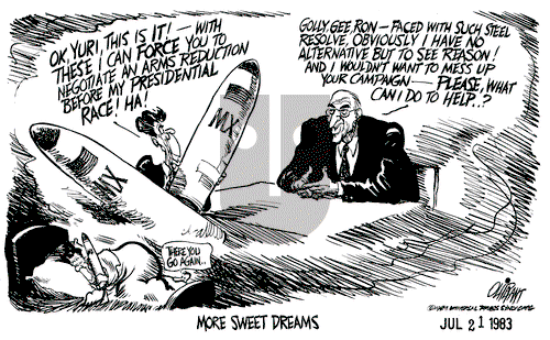 Pat Oliphant on Thursday July 21, 1983 Comic Strip