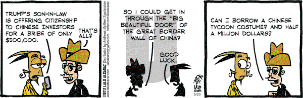 La Cucaracha on Tuesday May 23, 2017 Comic Strip