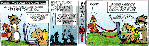 Over the Hedge on Thursday May 7, 2015 Comic Strip