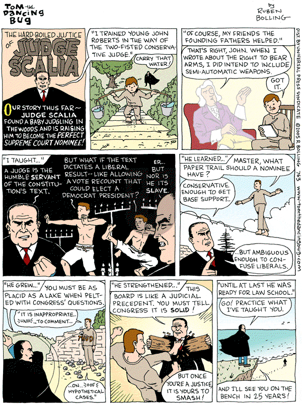 Tom the Dancing Bug on Saturday August 13, 2005 Comic Strip