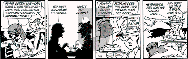 Doonesbury on Saturday January 26, 1991 Comic Strip