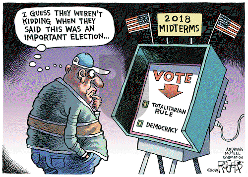 Rob Rogers on Tuesday November 6, 2018 Comic Strip