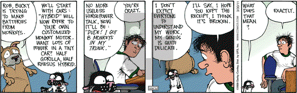 Get Fuzzy on Wednesday March 30, 2011 Comic Strip