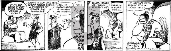 Alley Oop on Saturday August 3, 1968 Comic Strip