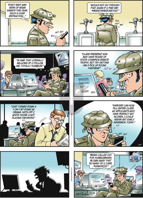 Doonesbury on Sunday March 17, 2013 Comic Strip