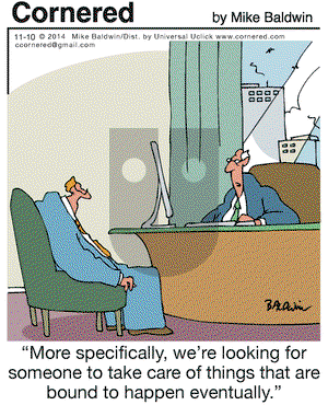 Cornered on Monday November 10, 2014 Comic Strip