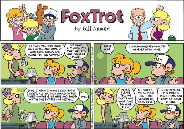 FoxTrot on Sunday May 25, 2014 Comic Strip